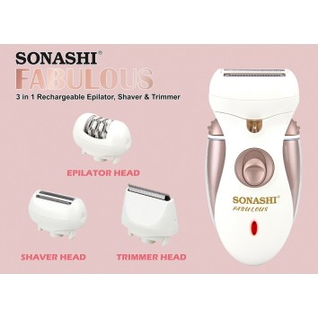 Sonashi Fabulous Rechargeable Epilator & Trimmer SLD-824